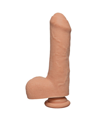 Фалоімітатор Doc Johnson The D - Uncut D - 7 Inch With Balls ULTRASKYN, діаметр 4,5 см, необрізаний - Фото №1