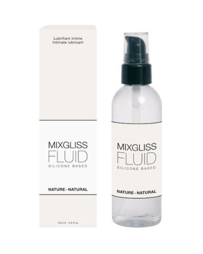 Лубрикант на силіконовій основі MixGliss FLUID NATURE (100 мл) без запаху - Фото №1