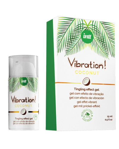 Жидкий вибратор Intt Vibration Coconut Vegan (15 мл) - Фото №1