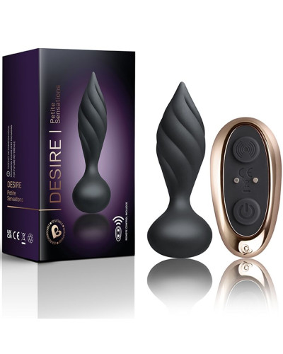 Анальная вибропробка Rocks Off Petite Sensations – Desire Black - Фото №3