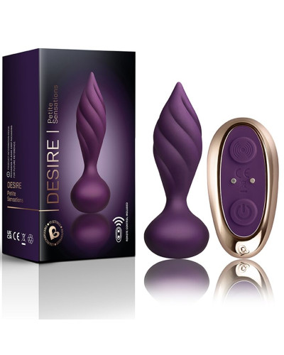 Анальная вибропробка Rocks Off Petite Sensations – Desire Purple - Фото №3