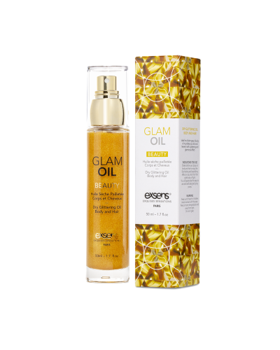 Распродажа!!! Масло для тела с блеском EXSENS Glam Oil 50мл, с маслом миндаля (срок 03.2025) - Фото №1
