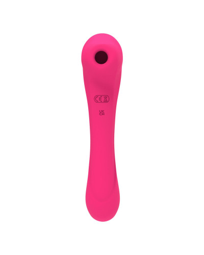 Вібратор та вакуумний кліторальний стимулятор 2-в-1 Alive Quiver Magenta Pink оновлена ​​модель - Фото №2