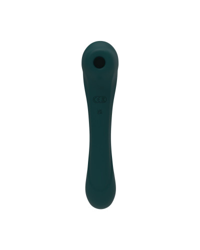 Вібратор та вакуумний кліторальний стимулятор 2-в-1 Alive Quiver Teal оновлена ​​модель - Фото №2