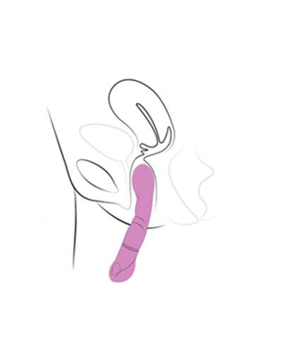 Вібратор Adrien Lastic Nyx 2.0 стимуляція точки G і входу в піхву, що перезаряджається - Фото №4