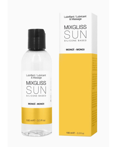 Лубрикант на силіконовій основі MixGliss SUN MONOI (100 мл) з ароматом олії моноі - Фото №1