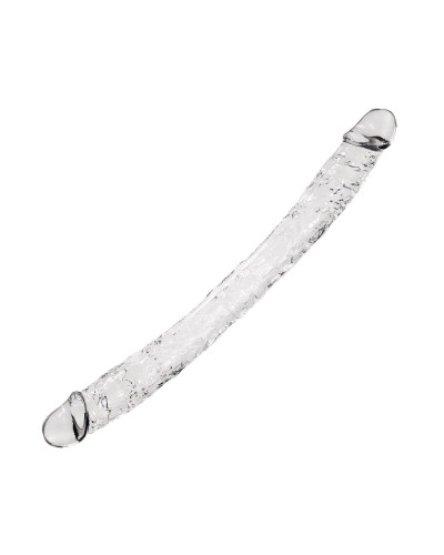 Прозорий двосторонній фалоімітатор Alive Supreme Jelly Dildo - Фото №1