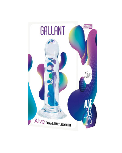 Прозрачный фаллоимитатор Alive Gallant Jelly Dildo - Фото №2