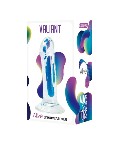 Прозрачный фаллоимитатор Alive Valiant Jelly Dildo - Фото №2