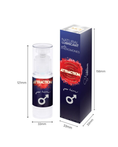 Смазка на водной основе MAI Attraction for Him (50 мл) с феромонами для него - Фото №3