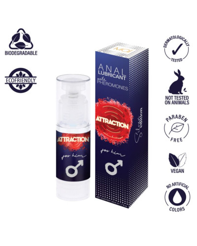 Змазка для анального сексу MAI Attraction Anal for Him (50 мл) на водній основі з феромонами - Фото №3