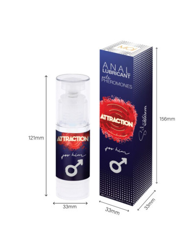 Змазка для анального сексу MAI Attraction Anal for Him (50 мл) на водній основі з феромонами - Фото №4