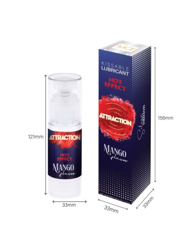 Змазка для орального сексу з зігрівальним ефектом MAI Attraction Heat Mango (50 мл) - Фото №4