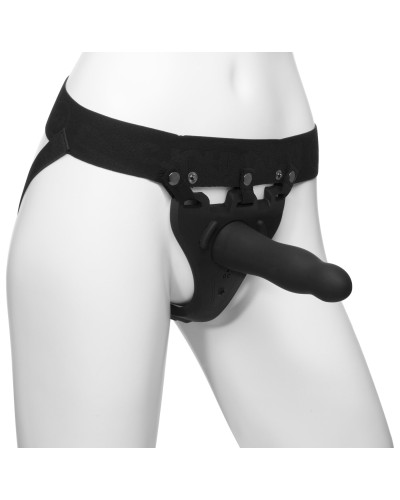 Страпон унісекс Doc Johnson Body Extensions – Be Aroused, вібрація, пульт керування, порожня насадка - Фото №1