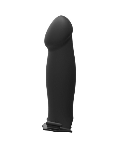 Страпон унісекс Doc Johnson Body Extensions – Be Risque, вібрація, пульт керування, порожня насадка - Фото №2