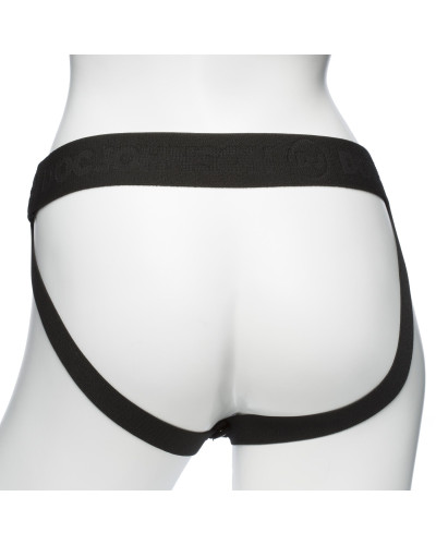 Страпон унісекс Doc Johnson Body Extensions – Be Risque, вібрація, пульт керування, порожня насадка - Фото №5