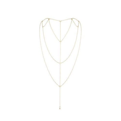 Ланцюжок для спини Bijoux Indiscrets Magnifique Back and Cleavage Chain - Gold, прикраса для тіла
