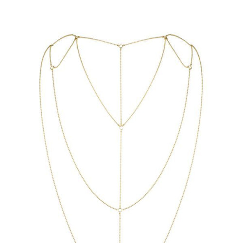 Ланцюжок для спини Bijoux Indiscrets Magnifique Back and Cleavage Chain - Gold, прикраса для тіла