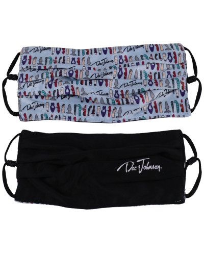 Гігієнічна маска Doc Johnson DJ Reversible and Adjustable face mask - Фото №1