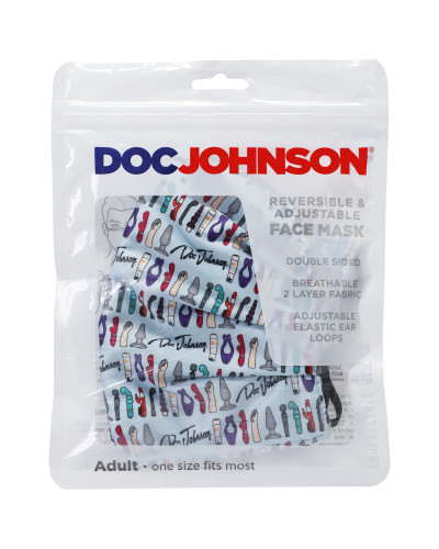 Гігієнічна маска Doc Johnson DJ Reversible and Adjustable face mask - Фото №4