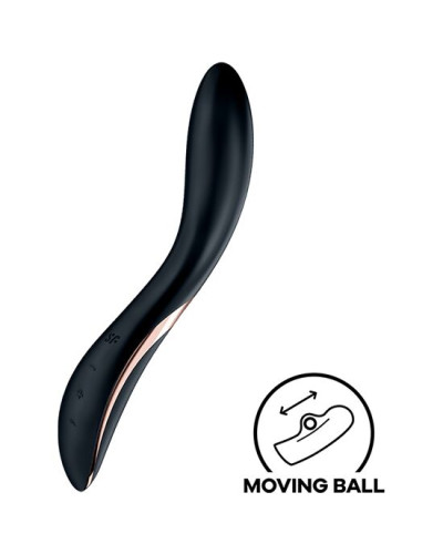Вібратор із перлинною стимуляцією точки G Satisfyer Rrrolling Explosion Black - Фото №1