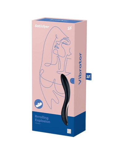 Вібратор із перлинною стимуляцією точки G Satisfyer Rrrolling Explosion Black - Фото №7