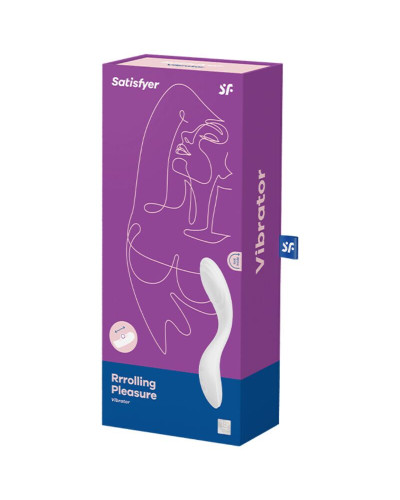 Вібратор із перлинною стимуляцією точки G Satisfyer Rrrolling Pleasure White - Фото №5