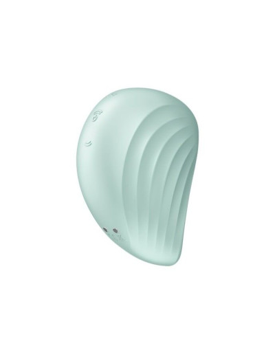 Вакуумный клиторальный стимулятор с вибрацией Satisfyer Pearl Diver Mint - Фото №4
