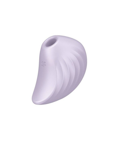 Вакуумный клиторальный стимулятор с вибрацией Satisfyer Pearl Diver Violet - Фото №2
