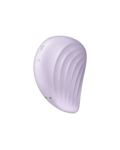 Вакуумный клиторальный стимулятор с вибрацией Satisfyer Pearl Diver Violet - Фото №5