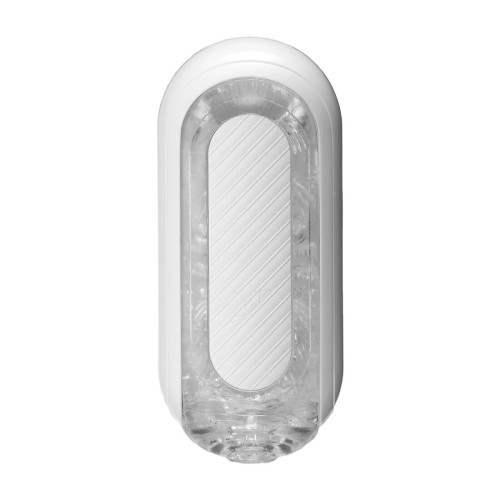 Мастурбатор Tenga Flip Zero Gravity White, изменяемая интенсивность стимуляции, раскладной