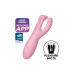 Кліторальний смарт-вібратор Satisfyer Threesome 4 Pink з трьома пальчиками - Фото №1