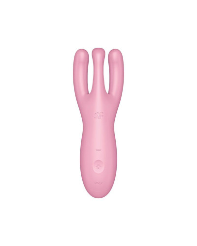 Кліторальний смарт-вібратор Satisfyer Threesome 4 Pink з трьома пальчиками - Фото №2
