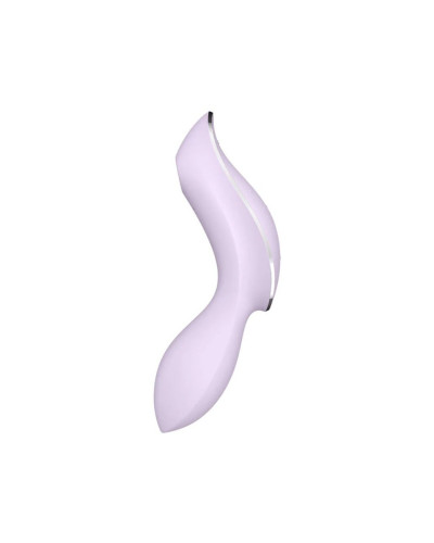 Вакуумный стимулятор с вибрацией Satisfyer Curvy Trinity 2 Violet - Фото №2