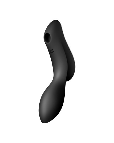 Вакуумный стимулятор с вибрацией Satisfyer Curvy Trinity 2 Black - Фото №2