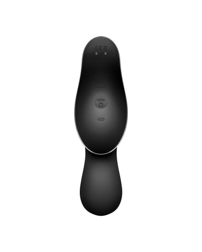 Вакуумный стимулятор с вибрацией Satisfyer Curvy Trinity 2 Black - Фото №3