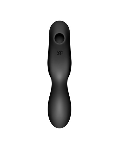 Вакуумный стимулятор с вибрацией Satisfyer Curvy Trinity 2 Black - Фото №4