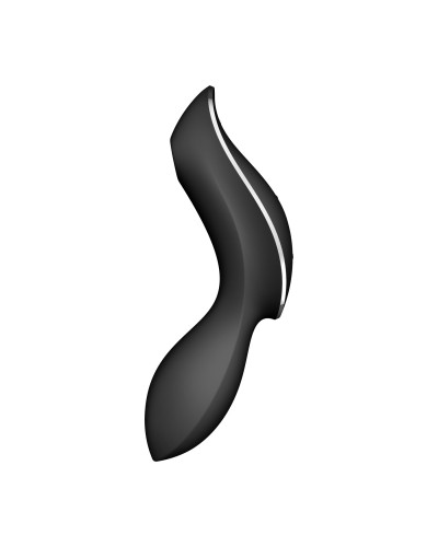 Вакуумный стимулятор с вибрацией Satisfyer Curvy Trinity 2 Black - Фото №5