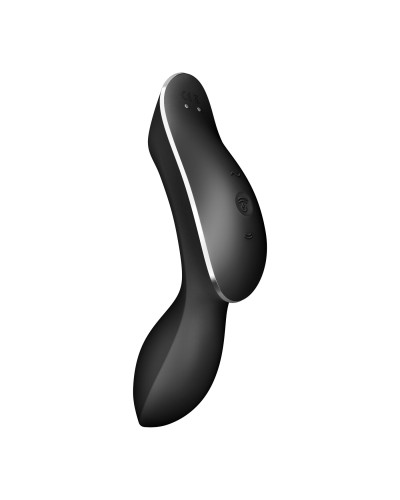 Вакуумный стимулятор с вибрацией Satisfyer Curvy Trinity 2 Black - Фото №6