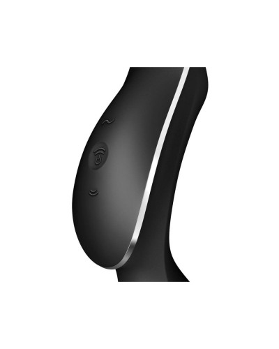 Вакуумный стимулятор с вибрацией Satisfyer Curvy Trinity 2 Black - Фото №7