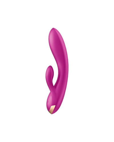 Смарт вибратор кролик с двойным отростком Satisfyer Double Flex Violet - Фото №2