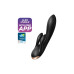 Смарт вібратор-кролик із подвійним відростком Satisfyer Double Flex Black - Фото №1