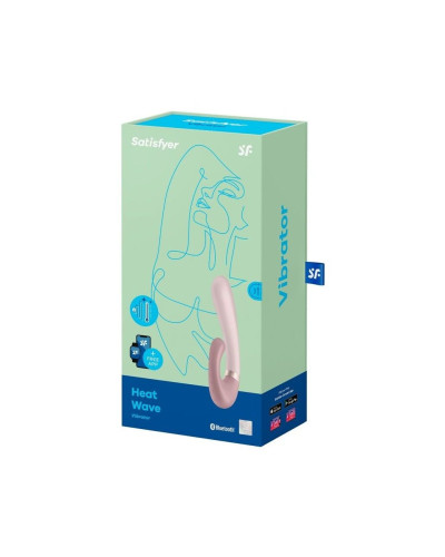 Смарт вібратор-кролик із підігрівом Satisfyer Heat Wave Mauve - Фото №4