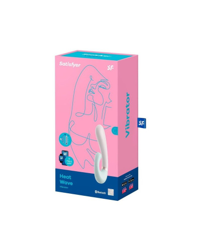 Смарт вибратор-кролик с подогревом Satisfyer Heat Wave Mint - Фото №4