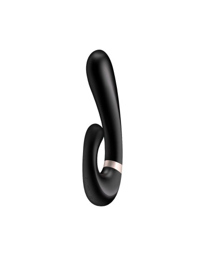Смарт вібратор-кролик із підігрівом Satisfyer Heat Wave Black - Фото №1