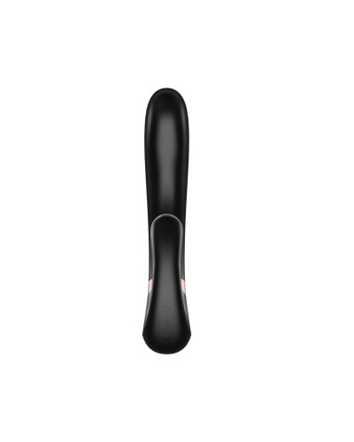 Смарт вібратор-кролик із підігрівом Satisfyer Heat Wave Black - Фото №2
