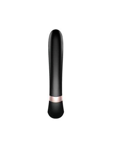 Смарт вібратор-кролик із підігрівом Satisfyer Heat Wave Black - Фото №3