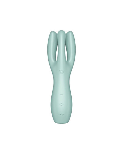 Кліторальний вібратор Satisfyer Threesome 3 Mint з трьома пальчиками - Фото №2