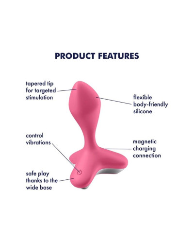 Анальная пробка с вибрацией Satisfyer Game Changer Pink - Фото №4