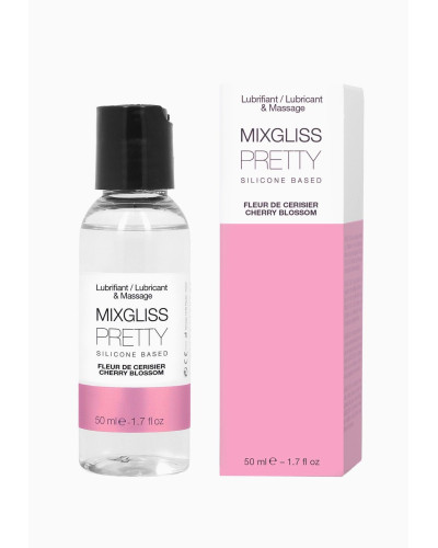 Лубрикант на силіконовій основі MixGliss PRETTY - FLEUR CERISIER (50 мл) з ароматом квіток вишні - Фото №1